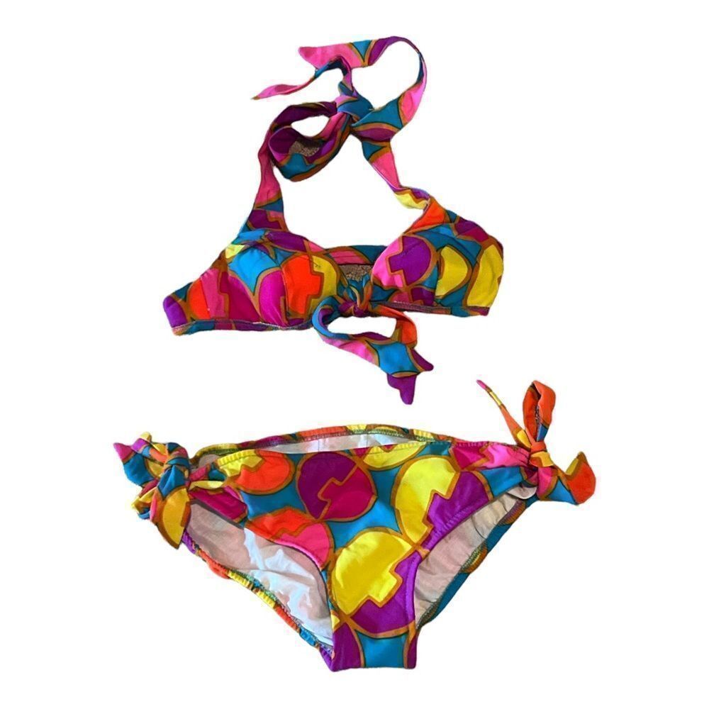 VINTAGE TOP DRAWER of NEWPORT BEACH Women’s Two Piece Bikini Swimsuit Size 5/6